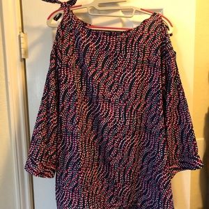 Tommy Hilfiger Navy & pink tunic style shirt.